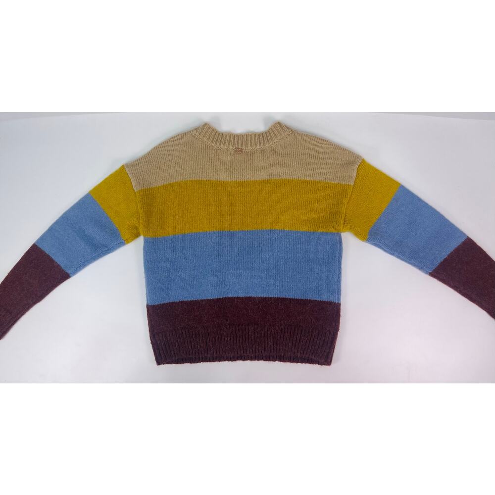 For Love & Lemons Color Block Deep V Knit Sweater Size M - Picture 5 of 9
